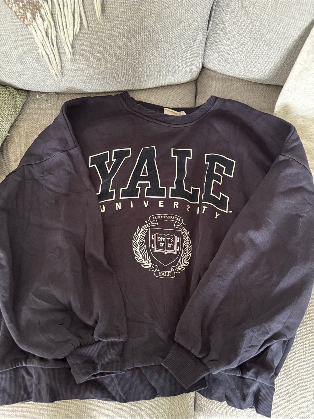 University Womens Navy Crewneck Sweatshirt